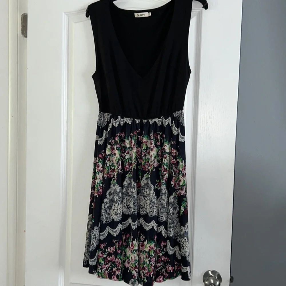 Women's Flower Floral Print Dresses Cocktail Party Dress size small stretchy - Picture 7 of 9